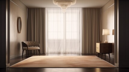 luxury elegance interior design of contemporary foyer entrance area daylight clean and clear interior element, image ai generate