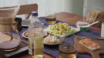 table setting for a lunch