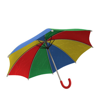 colorful parasol from brazil carnival or frevo