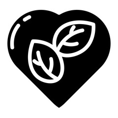 vegan food glyph 