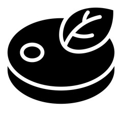 vegan food glyph 