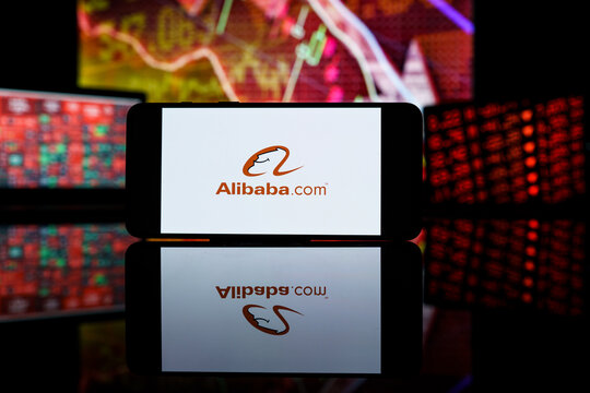alibaba company shares dropped down at stock market. alibaba company financial crisis and failure.