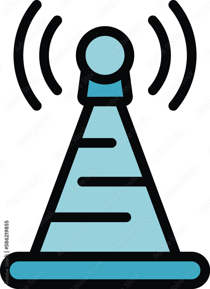 Poster internet signal icon. outline internet signal vector icon for web design isolated on white backgroun