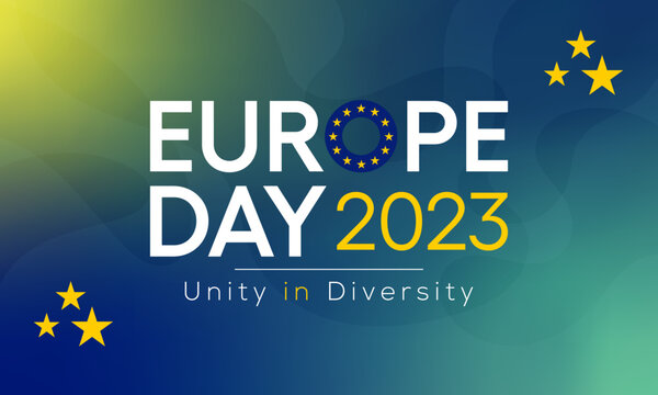 Europe Day is celebrated every year on May 9 to celebrate peace and unity throughout Europe. Vector illustration