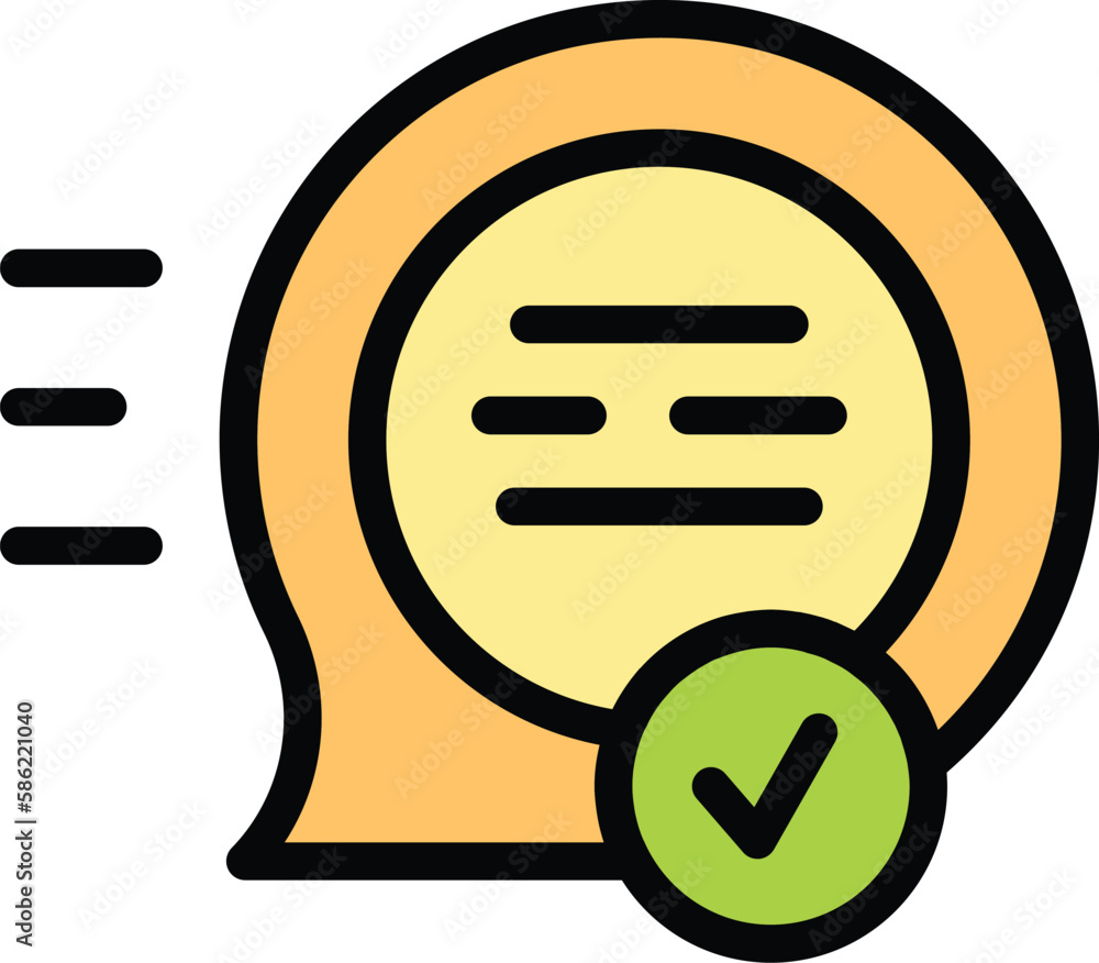Poster sent message icon. outline sent message vector icon for web design isolated on white background colo