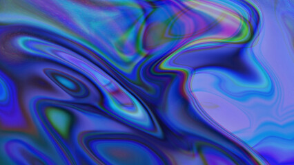 blue abstract holographic liquid with tints