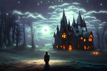 Spooky night scene 