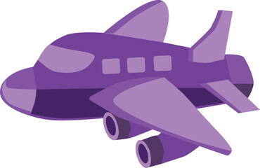 Flat Cartoon Organic Hand Drawn Airplane