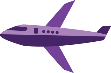 Flat Cartoon Organic Hand Drawn Airplane