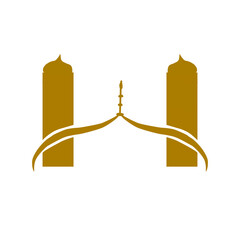 Mosque Outline Vector Icon