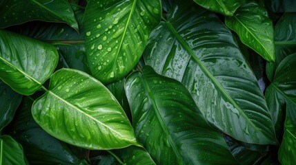 rain drops on a leaf, super high quality, generative AI
