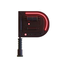 Obraz premium Future Machine 3d Alphabet or Lettering PNG Images - View 1