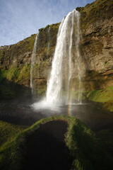 waterfall in the mountains