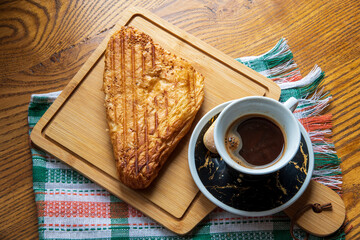 cup of coffee and croissant...