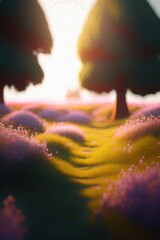 Detailed illustration of a beautiful landscape