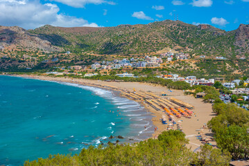 Pachia Ammos beach at the Greek town Palaiochora