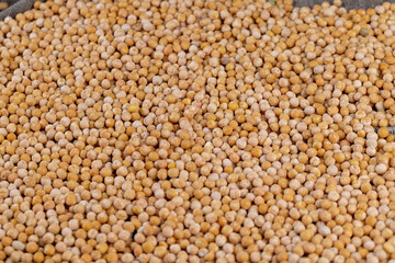 Dry hard yellow peas for cooking porridge