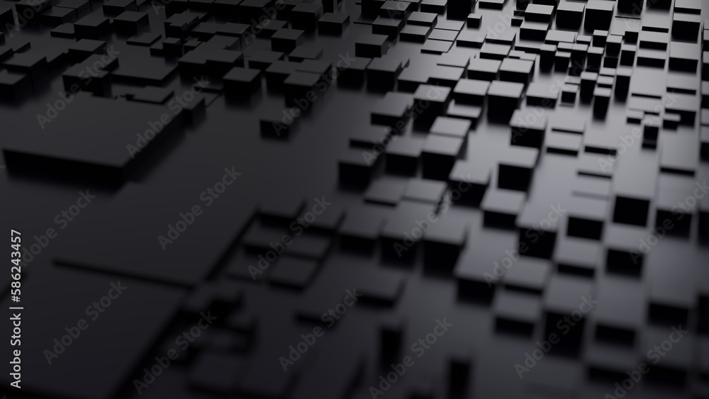 Aufkleber abstract geometric background. 3d render.technology background..