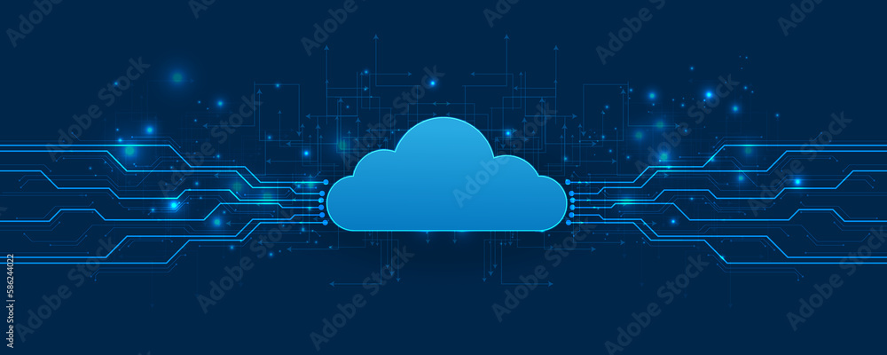 Poster abstract background image cloud concept data storage network board technology