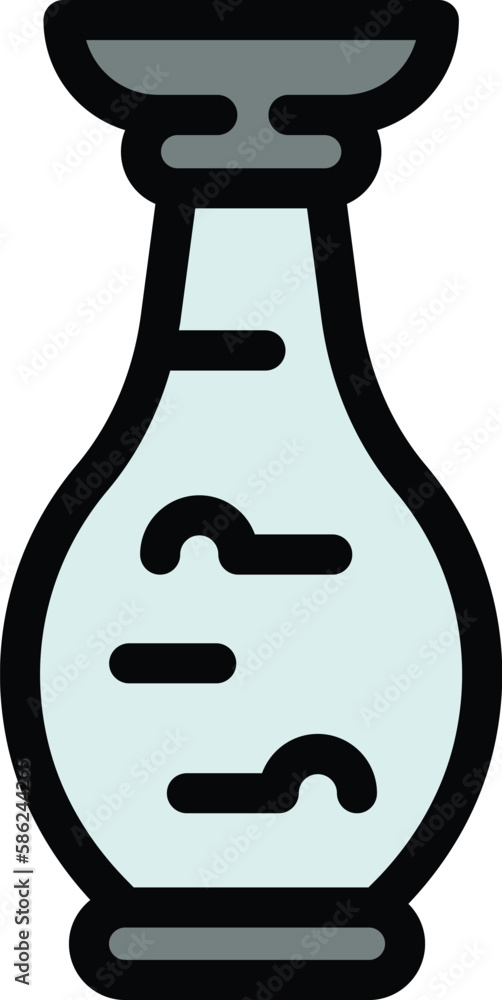 Aufkleber soy sauce bottle icon. outline soy sauce bottle vector icon for web design isolated on white backgro