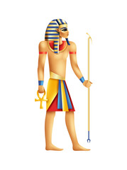 Cartoon Tutankhamun Illustration