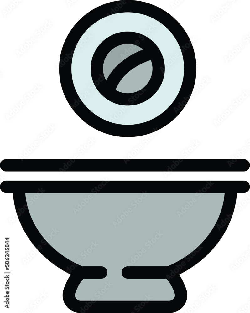 Poster roll soy sauce icon. outline roll soy sauce vector icon for web design isolated on white background 