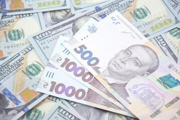 American dollars and Ukrainian hryvnia. The concept of the exchange rate.