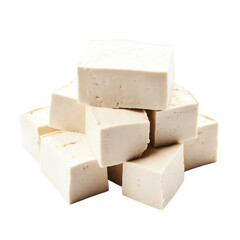 tofu isolated on a transparent background