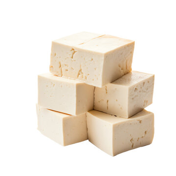 tofu isolated on a transparent background