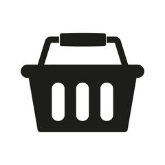 Shopping basket icon - vector illustration. Shop cart, bag, online purchase, retail vector illustration design on white background.