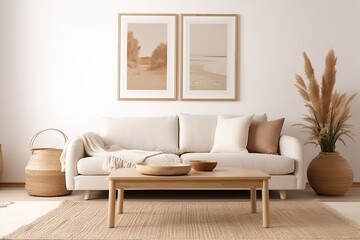Minimalist interior design decor, generative ai