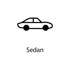 Sedan icon design stock illustration