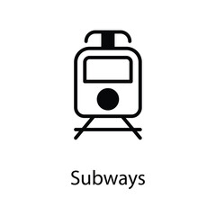 Subways icon design stock illustration