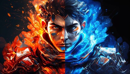 Feuer und Eis Kämpfer