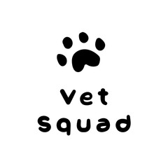 Vet Squad Veterinary Health Doctor Pet Illustration Icon Fun Cute Playful Motivation Black On Clear Background