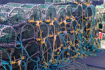 lobster pots and ropes