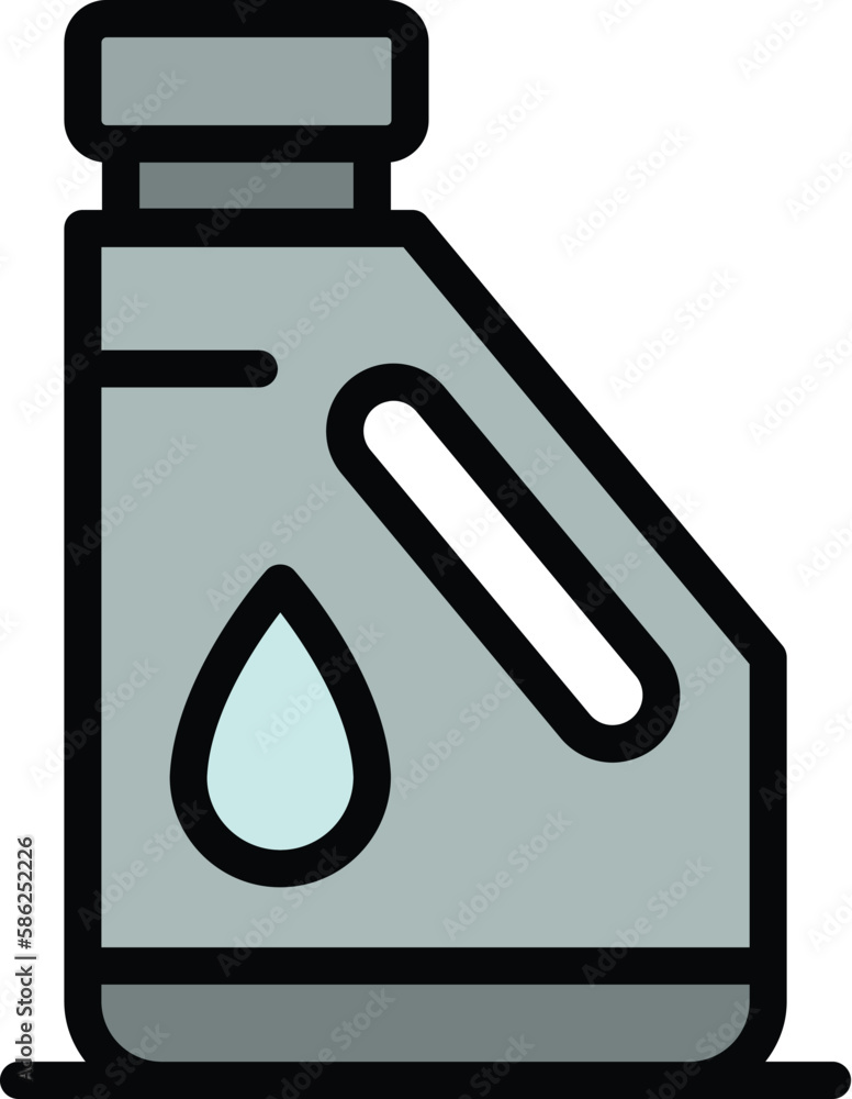 Poster kerosene bottle icon. outline kerosene bottle vector icon for web design isolated on white backgroun