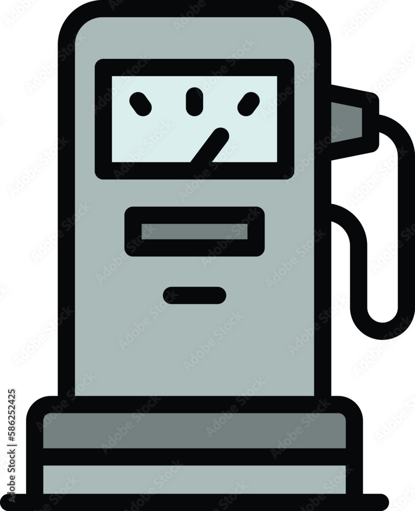 Poster kerosene station icon. outline kerosene station vector icon for web design isolated on white backgro