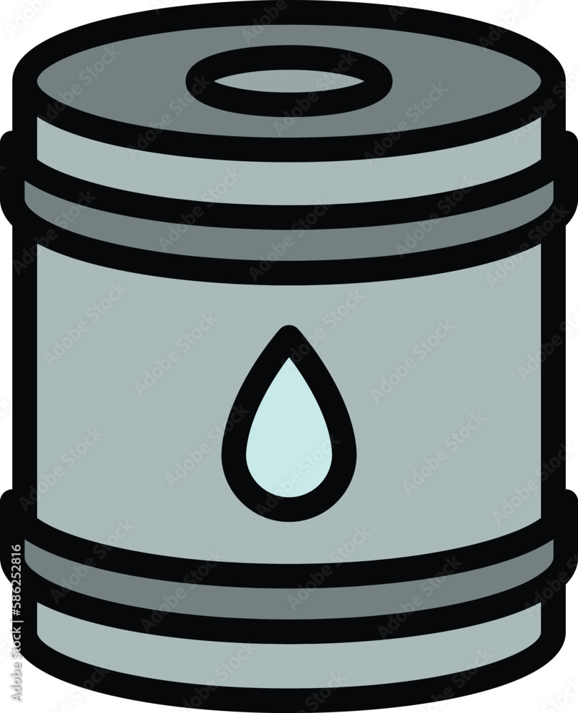 Poster kerosene tank icon. outline kerosene tank vector icon for web design isolated on white background co