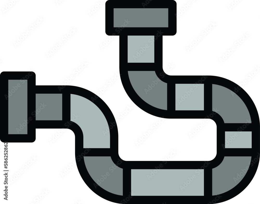 Poster kerosene pipe icon. outline kerosene pipe vector icon for web design isolated on white background co