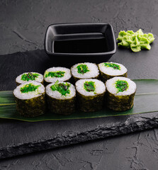 Maki Sushi with Spring Onion inside