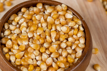 dry corn for cooking and popcorn