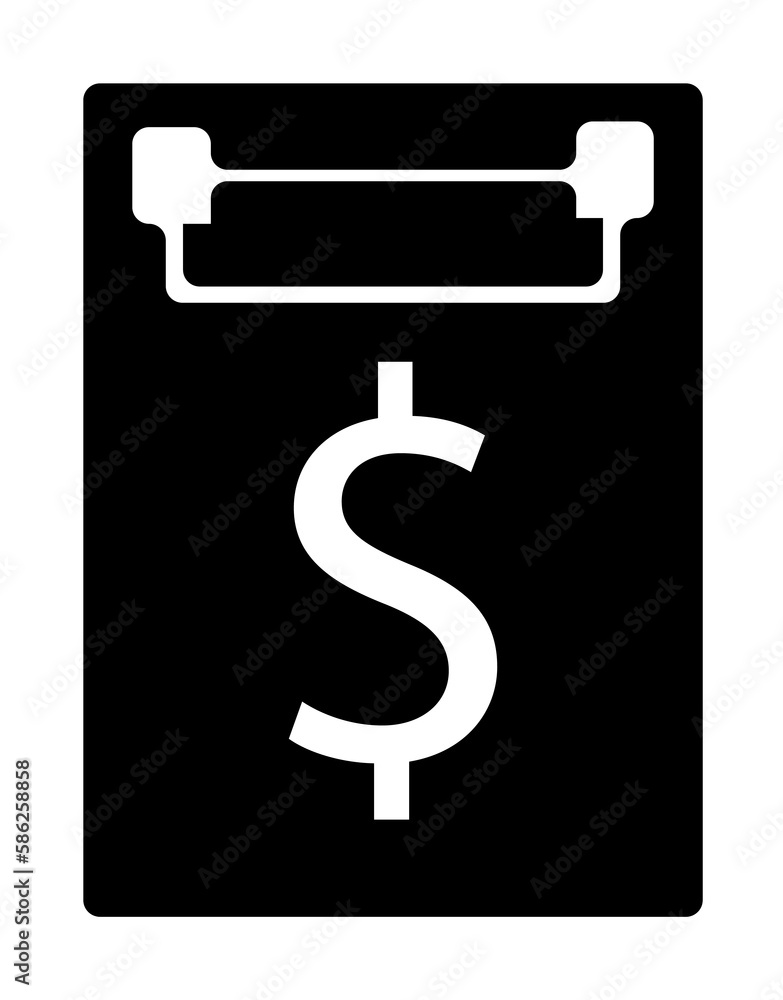 Poster credit contract icon. element of banking and finance icon for mobile concept and web apps. glyph sty