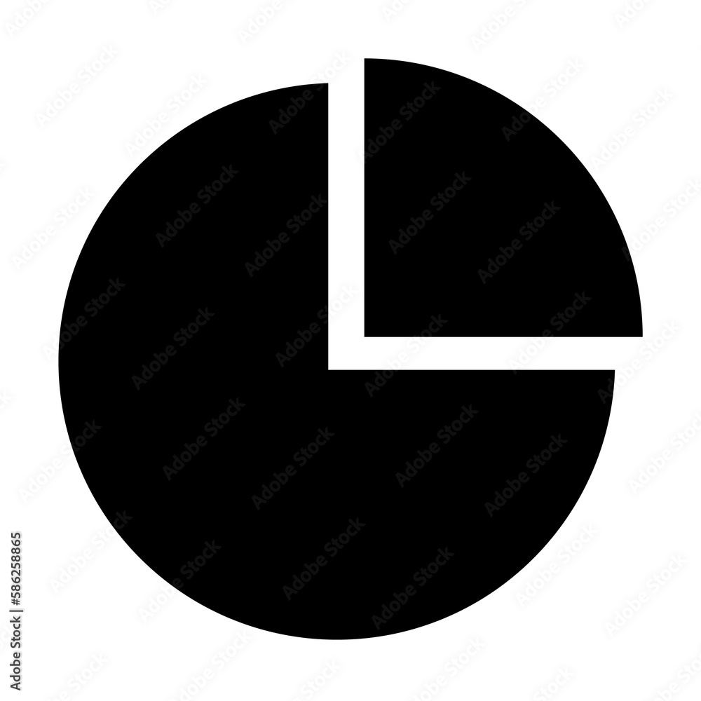 Poster pie chart icon. element of banking and finance icon for mobile concept and web apps. glyph style pie
