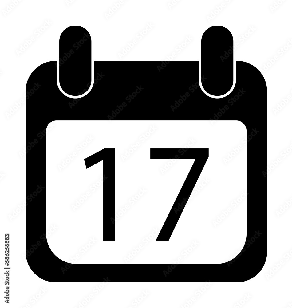 Poster calendar icon. element of banking and finance icon for mobile concept and web apps. glyph style cale