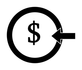 money input icon. Element of banking and finance icon for mobile concept and web apps. Glyph style money input icon can be used for web and mobile. Premium icon