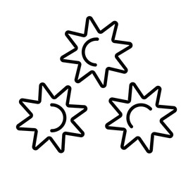 platelet, blood icon. Element of blood donation icon. Thin line icon for website design and development, app development