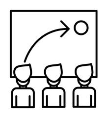 Corporate and business, statistics, team, teamwork icon