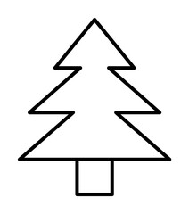 Tree outline icon. Element of ecology icon for mobile concept and web apps. Thin line Tree can be used for web and mobile on white bakgorund