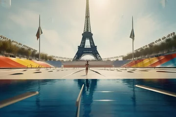 Gordijnen Paris 2024 olympic games, generative ai © FrankBoston